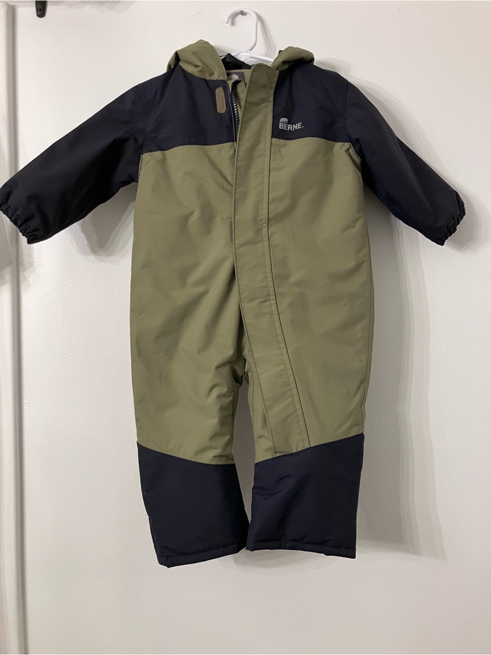 Berne Kids Olive & Black Insulated One-Piece Snow Suit